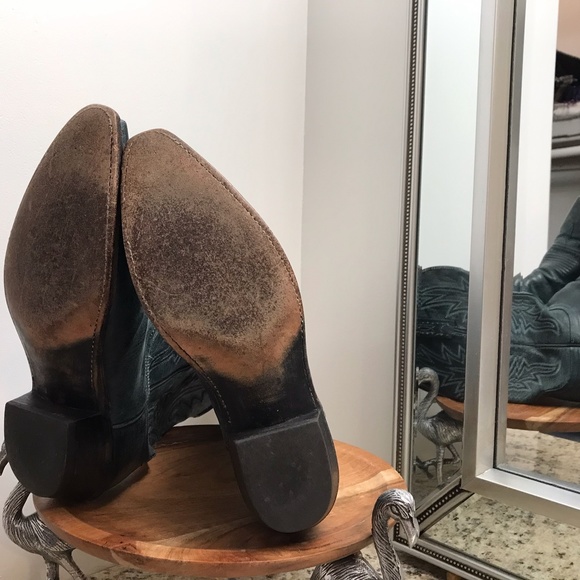 ALCALA’S Women’s Teal Boots / Sophisticated, Yet Rustic Sz 7.5 - Picture 6 of 10